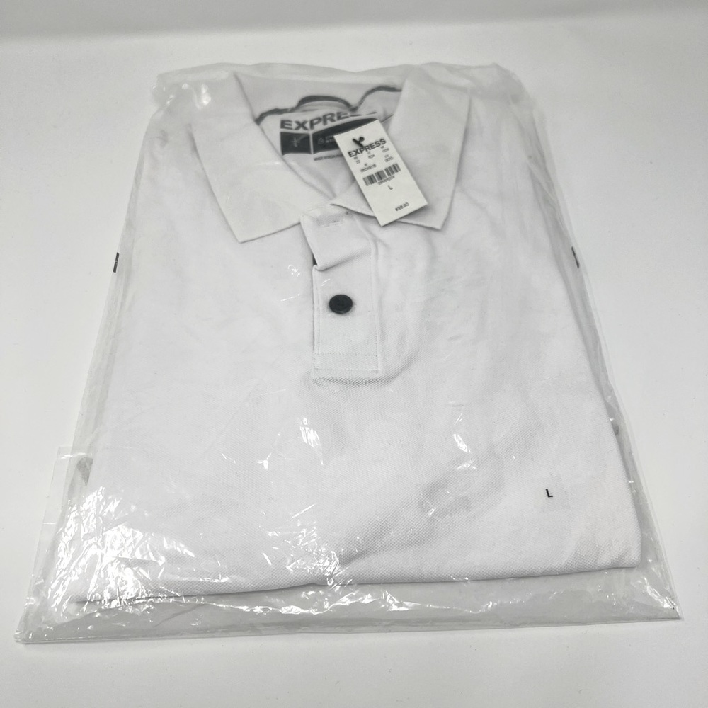 Express White Polo Shirt - Picture 2 of 4